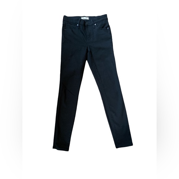 Madewell 9” high riser skinny skinny black jeans 25 - Picture 3 of 5